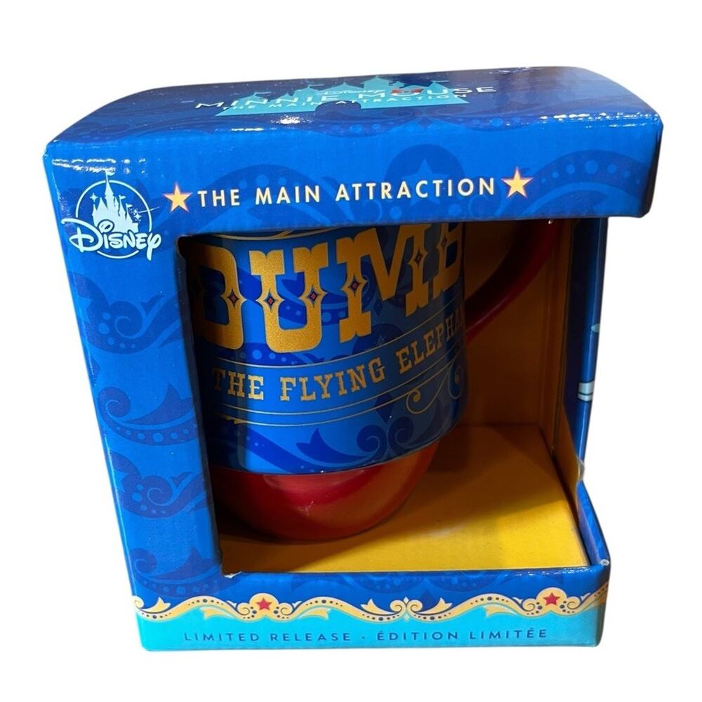 Disney Dumbo Mug Minnie Mouse Main Attraction Series 8/12 New In Box Lmtd Ed